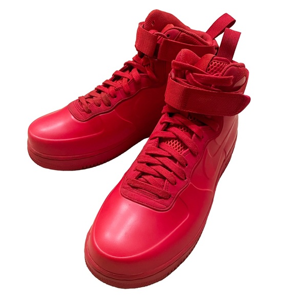 Nike Air Force One Foamposite, University Red— Size 9 - Picture 1 of 7